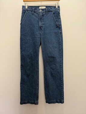 Abercrombie & Fitch The 90s Relaxed Jean High Rise Blue Denim Women's 27/4R